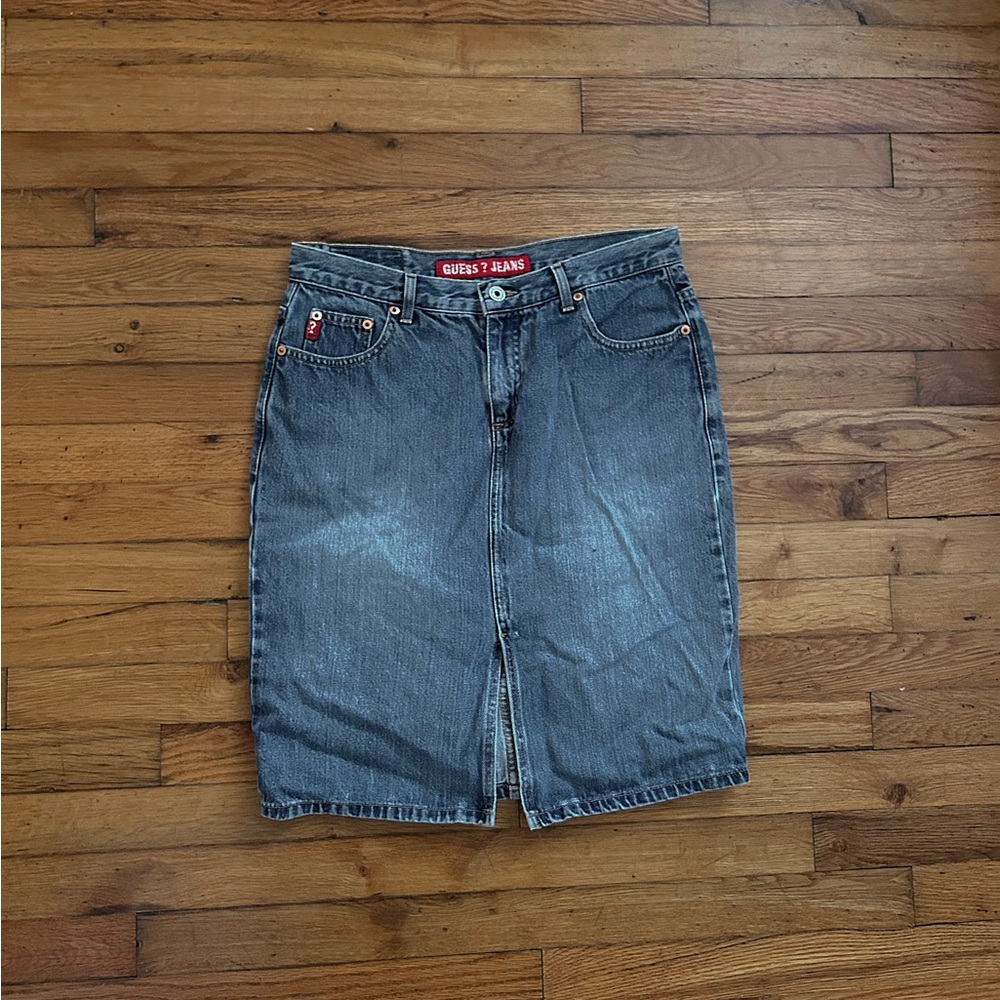 Guess Blue Jean Skirt Classic Style #3